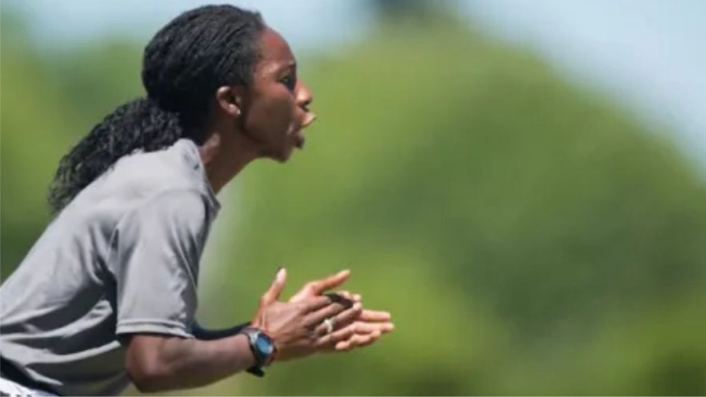 Helen Nkwocha has become the first woman to coach men's team in Europe