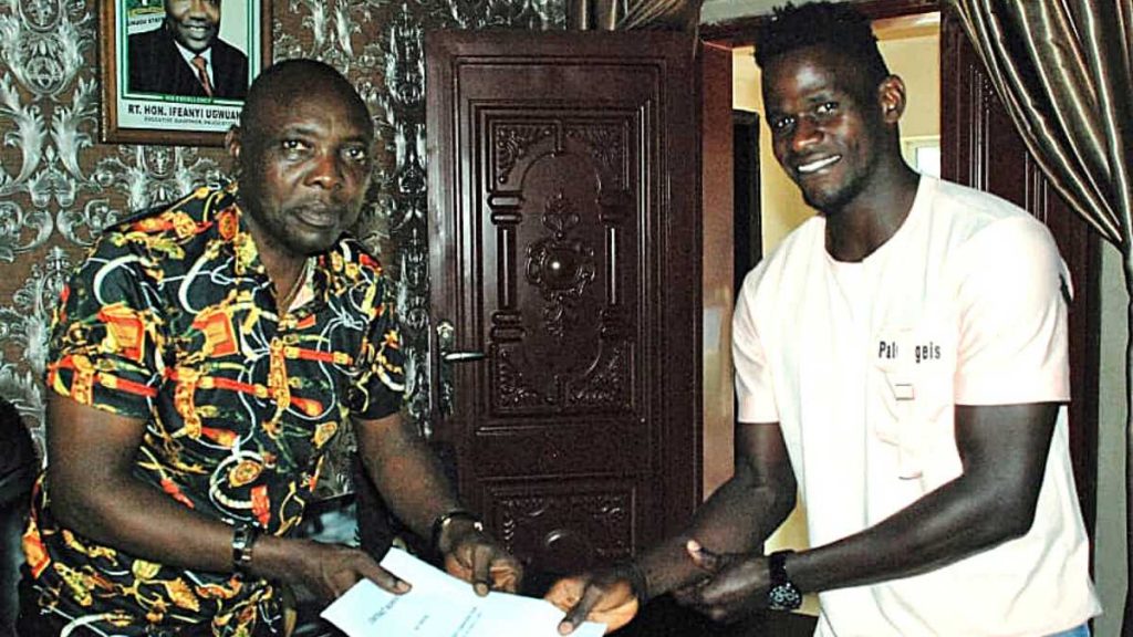 Ikechukwu Iboko (right) has completed his move to Rangers 