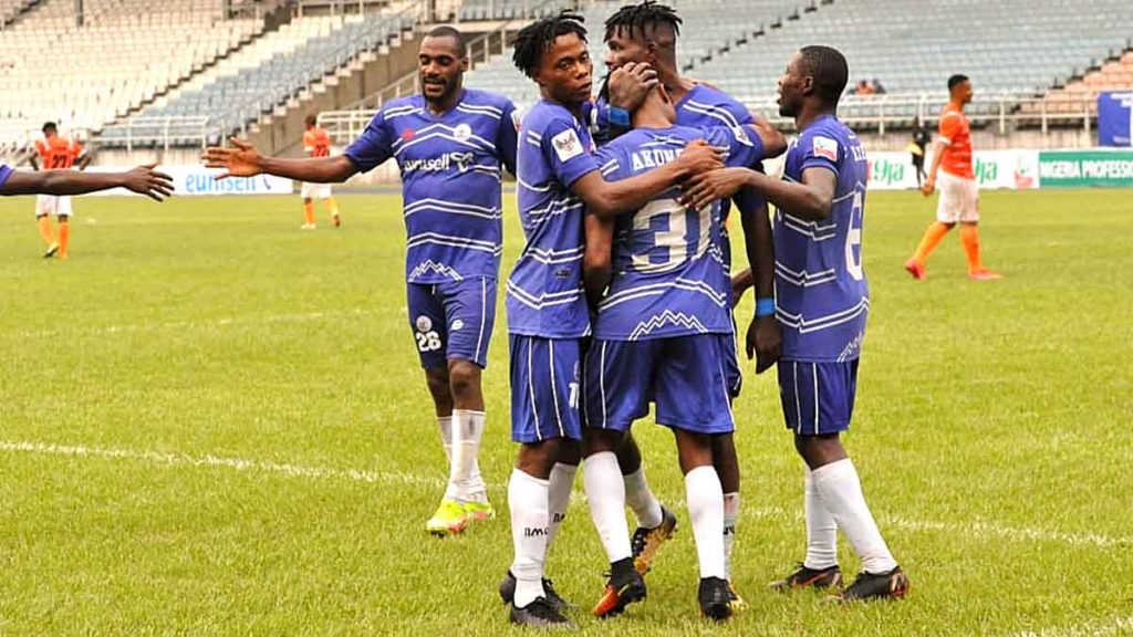 Chijioke Akuneto scored a hattrick against Akwa United on Sunday, taking his season tally to 9 (Photo Credit: Rivers United)