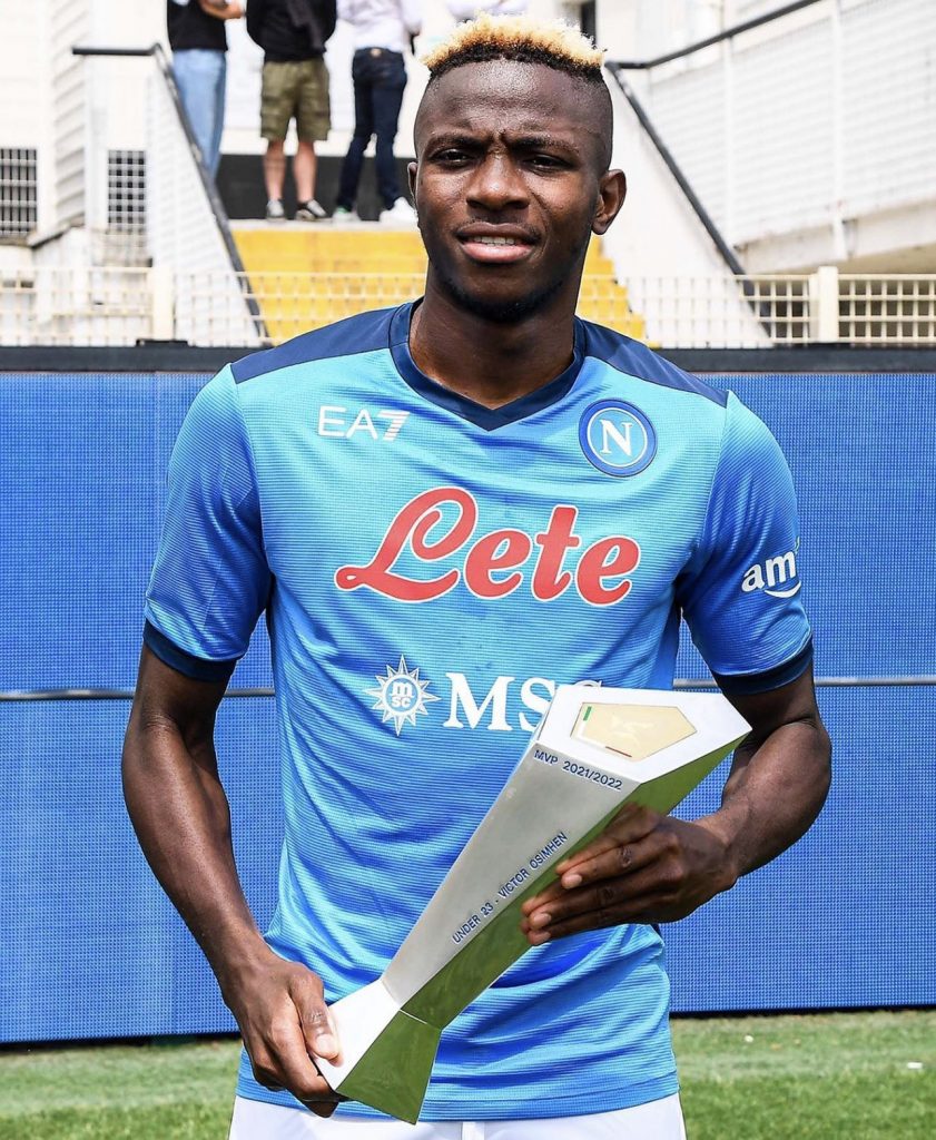 Super Eagles striker and Arsenal target Victor Osimhen was voted Serie A U23 Player of the Year