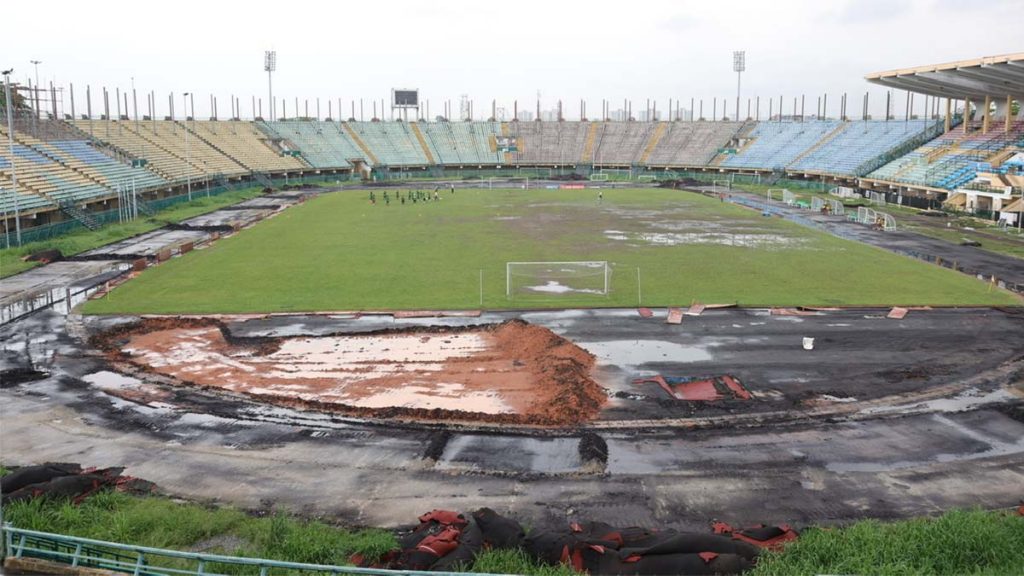 Teslim Balogun Stadium, Vandrezzer FC adopted home is currently undergoing reconstruction (Photo Credit: Vandrezzer FC)