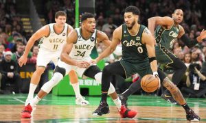 NBA: Giannis Antetokounmpo, Milwaukee Bucks falls in nervy christmas feud to Boston Celtics 