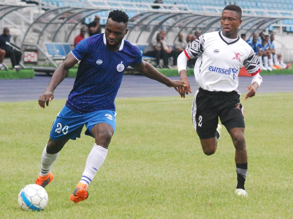 Abia Warriors held champions Rivers United to a 1-1 in Port Harcourt (Photo Credit; Abia Warriors)