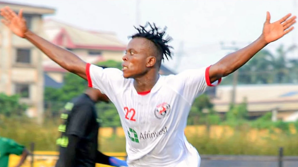 Saviour Isaac scores for Rangers against Kano Pillars