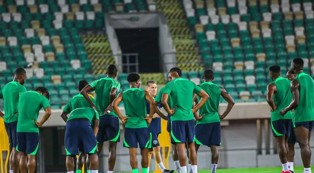 Super Eagles players in camp