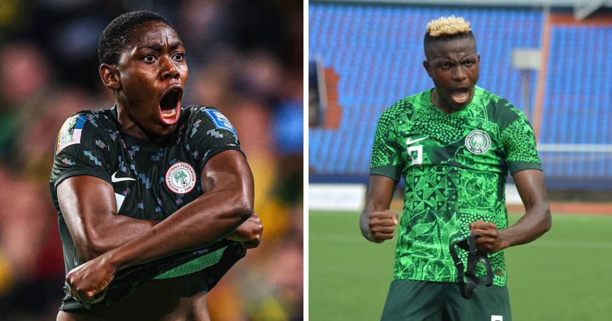 Nigerian duo, Victor Osimhen and Asisat Oshoala have been named CAF best In the Men and Women's category respectively for the year 2023.