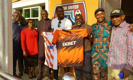 As reported by the Akwa United FC media depratment, former Super Eagles of Nigeria and Lille of France goalkeeper Vincent Enyeama visited the clubs-house in Uyo.