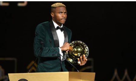 Nigerian striker, Victor Osimhen has hailed his former coach, Emmanuel Amunike after clinching the 2023 CAF Men's Player of the year Award In Morocco on Monday