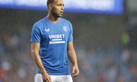 Cyriel Dessers in action for Glasgow Rangers