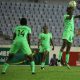 The Nigeria U-20 female football team the Falconets thrashed the Teranga Lionesses of Senegal 4-0 in their second group game of the 13th African Games in Ghana.