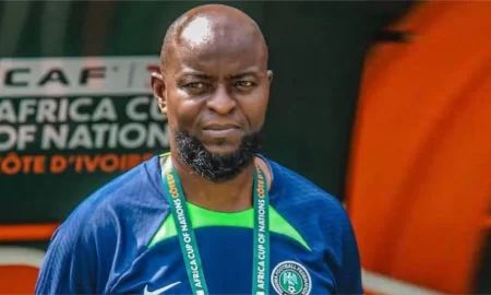 Super Eagles head coach Finidi George