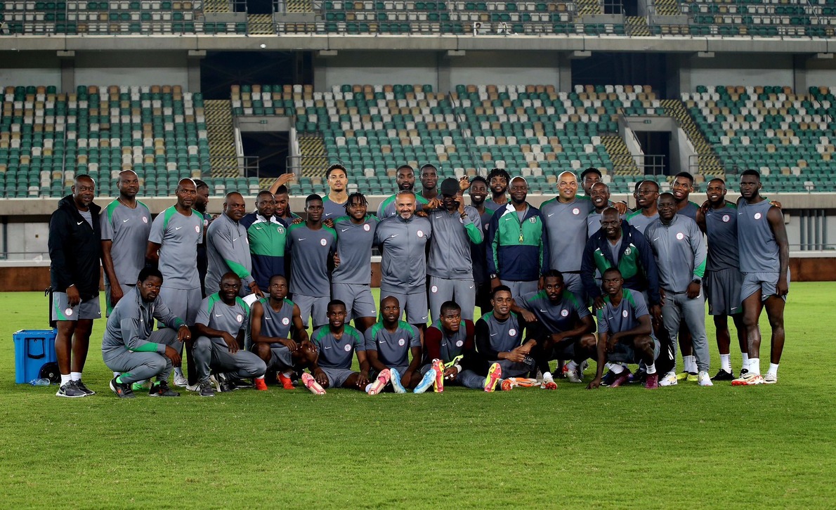 Nigeria's Super Eagles team, coaches and staff