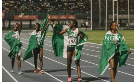 Tobi Amusan and Team Nigeria