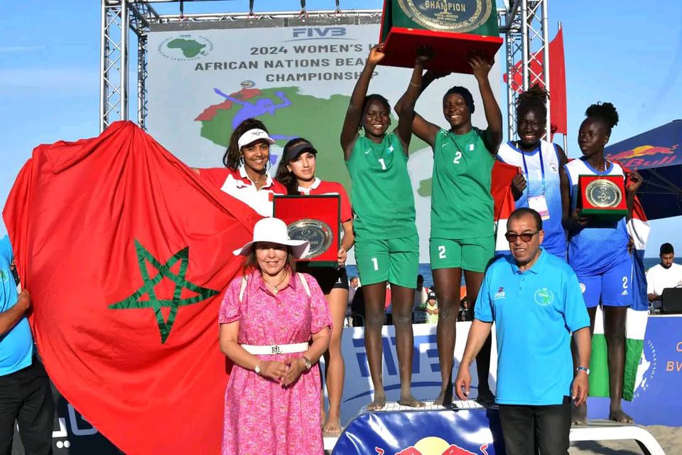 Nigeria's U-19 female beach volleyball team wins gold in Morocco - The ...