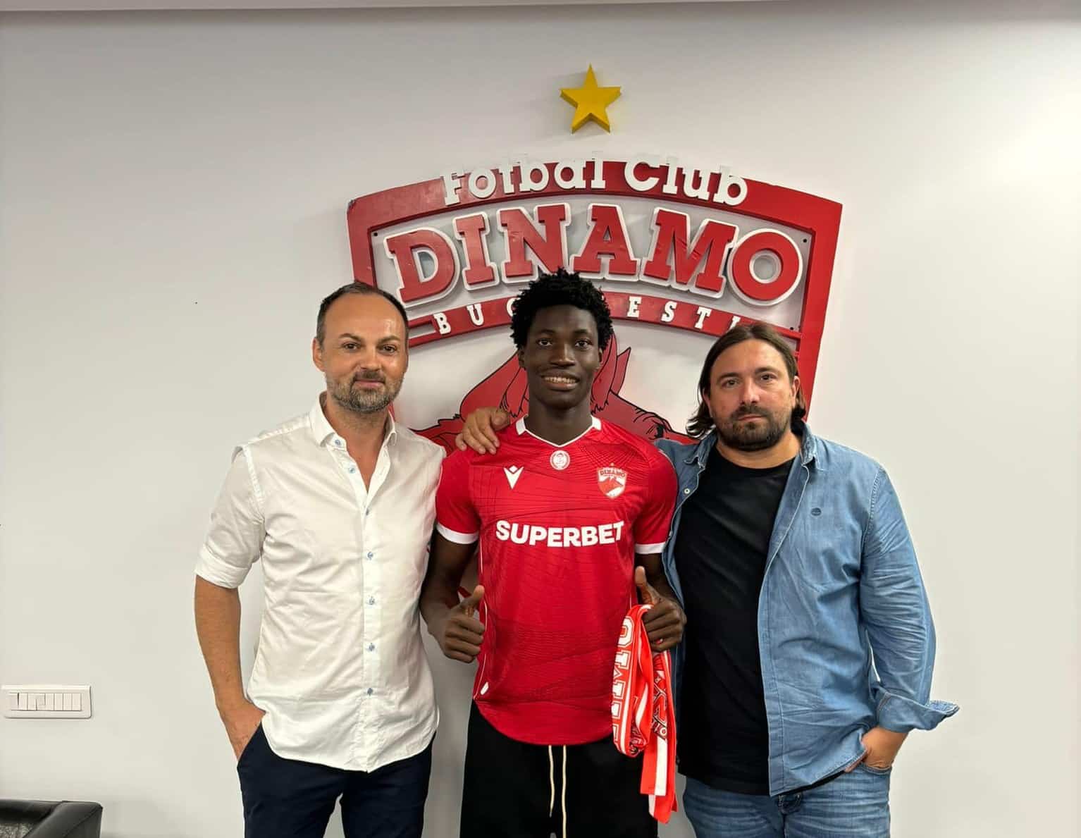 Blessed Stars Football Academy has confirmed the transfer of their player, Godwin Udosen, to Romanian football club Dinamo Bucharest.