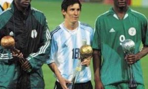 Mikel Obi  has humorously claimed that Lionel Messi "stole" the Golden Ball award from him at the 2005 FIFA U-20 World Cup.