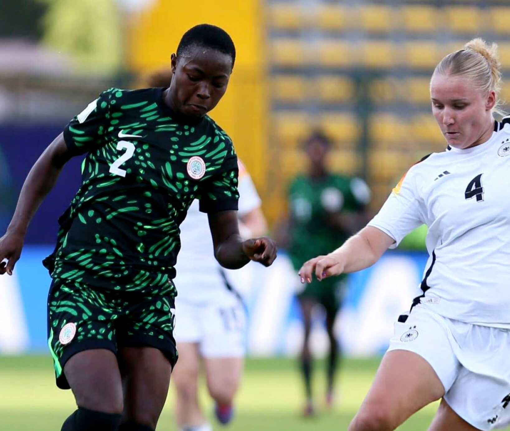 Germany triumphed over Nigeria’s Falconets with a 3-1 victory in their second group stage match of the 2024 FIFA U-20 Women’s World Cup.