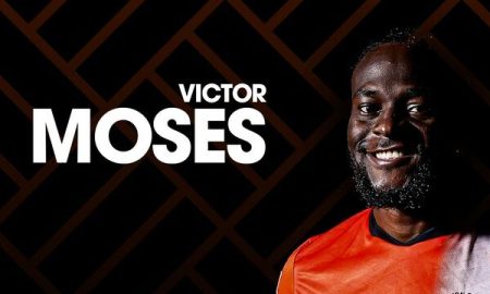 Former Chelsea winger Victor Moses has made his return to English football after signing with Championship side Luton Town on a free transfer.