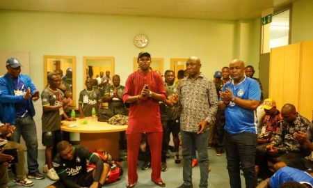 Enyimba players addressed by NFF president