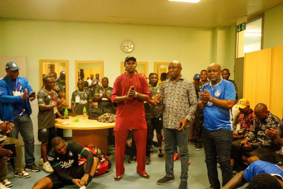 Enyimba players addressed by NFF president