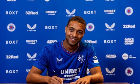 cyriel dessers on his way out of Rangers