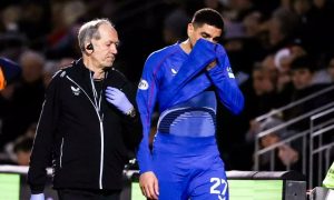 Nigerian defender Leon Balogun faces an uncertain spell on the sidelines after being forced off just 19 minutes into their match against St. Mirren at the SMISA Stadium.