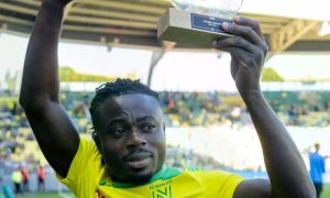 Moses Simon has been named Nantes’ Player of the Month for December, earning recognition for his exceptional contributions.