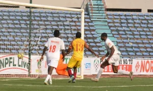 Rangers International picked a hard fought 2-0 victory over Ikorodu City at the Nnamdi Azikiwe Stadium in Enugu on Monday, to end their 2 game winless streak in Nigeria Premier football league match day 22. 