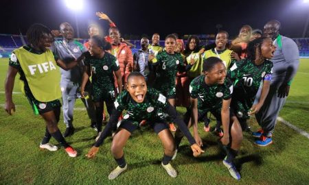 Nigeria’s Flamingos, secured a win over South Africa in the 1st leg of the FIFA U-17 Women’s World Cup qualifiers in Pretoria on Saturday. 